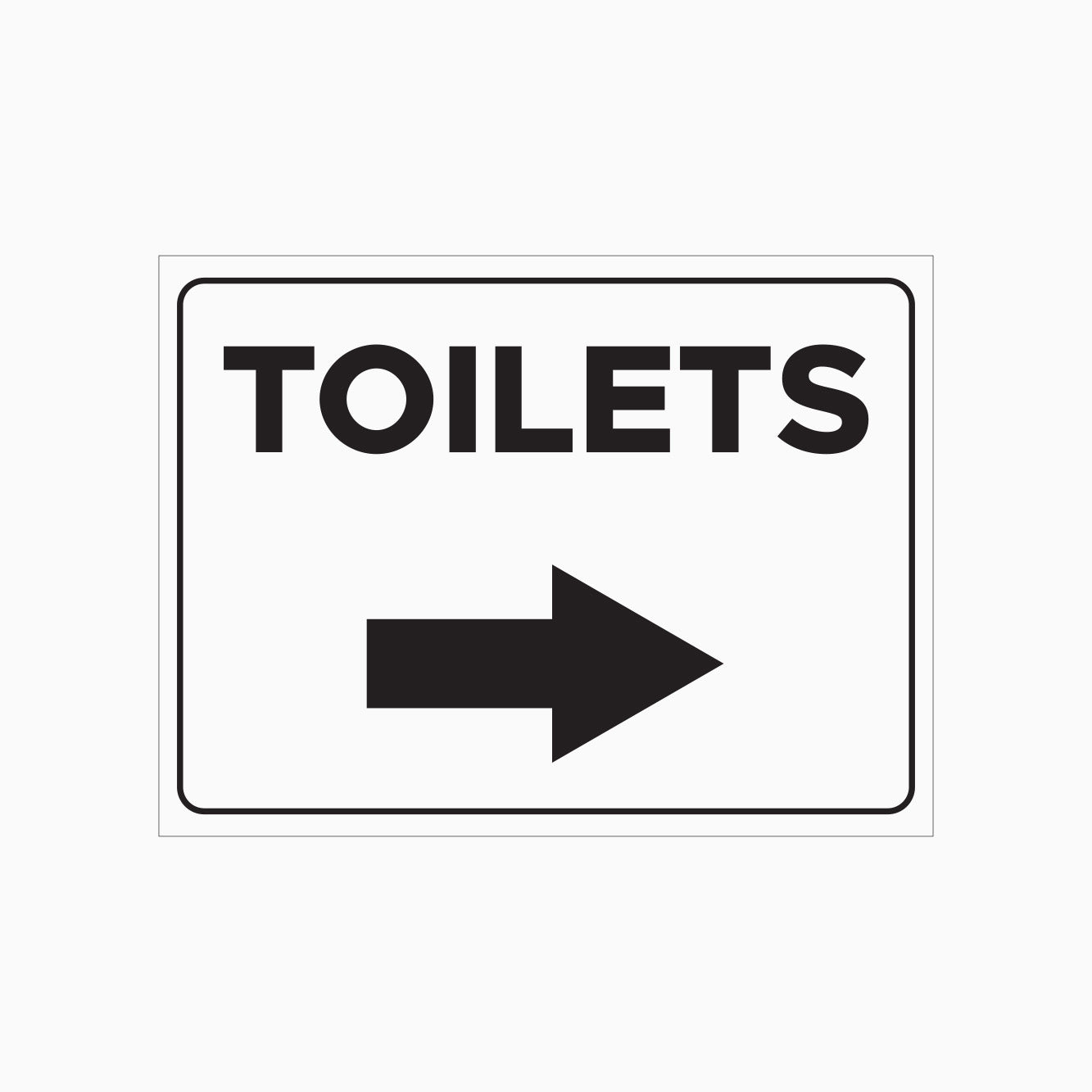 TOILET SIGN - RIGHT POINT