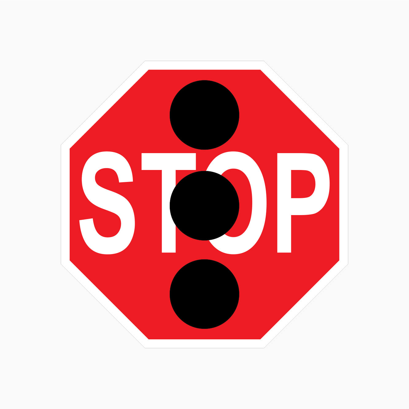 TRAFFIC SIGNAL STOP SIGN