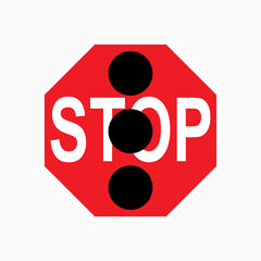 TRAFFIC SIGNAL STOP SIGN