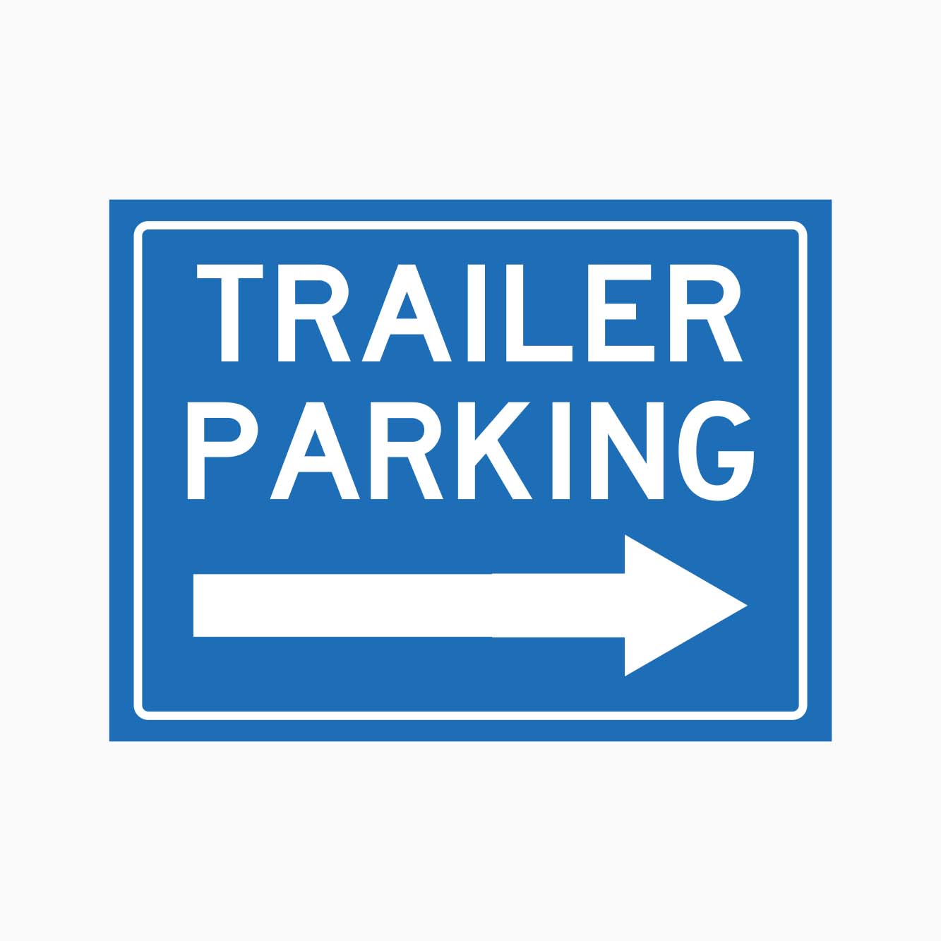 Heavy Trailer Sign TRAILER PARKING SIGN - RIGHT ARROW | GET SIGNS – Get signs