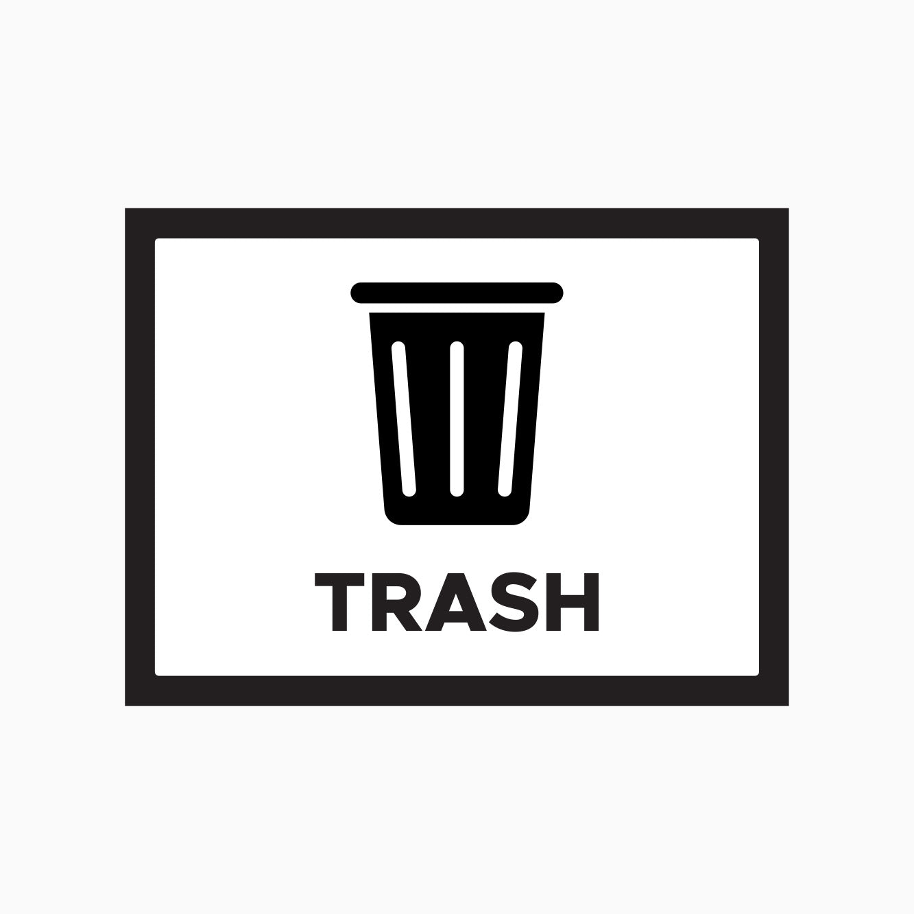 TRASH SIGN - Recycling Signs Australia - GET SIGNS – Get signs