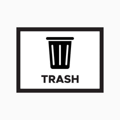 TRASH SIGN