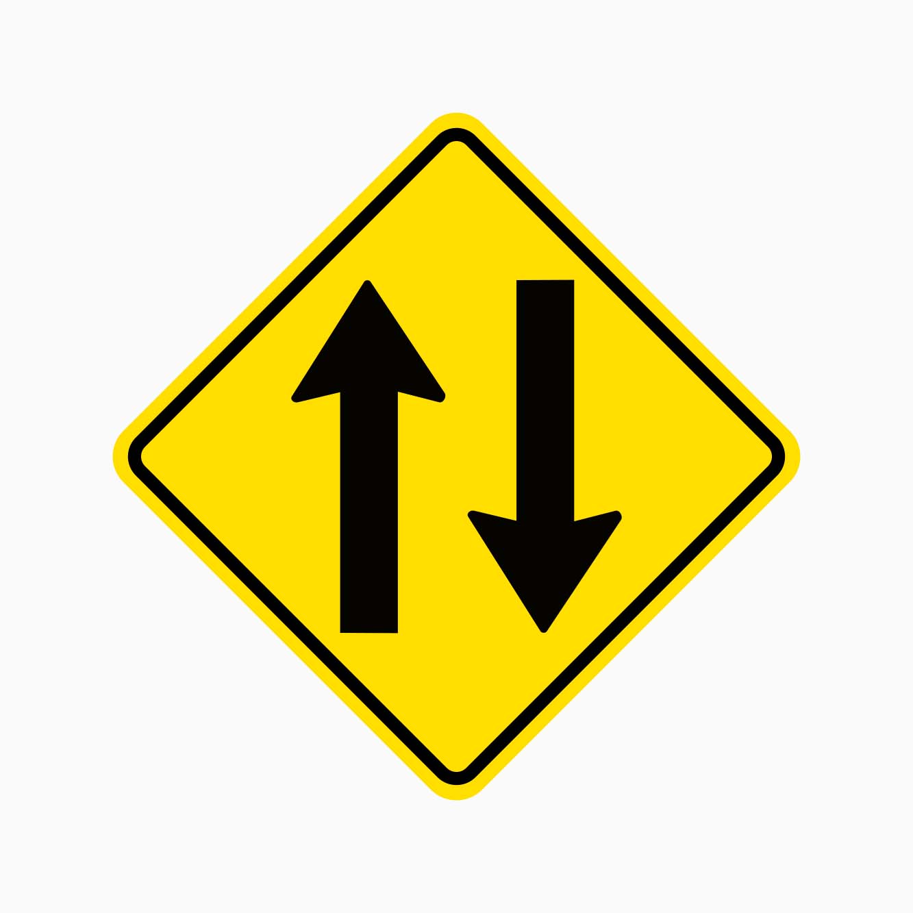 Two Way Traffic Sign W4-11 - GET SIGNS
