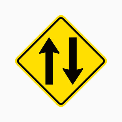 TWO WAY TRAFFIC SIGN