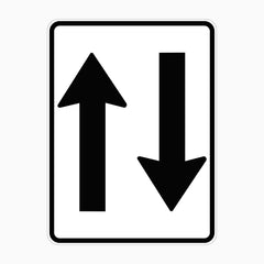 TWO WAY TRAFFIC SIGN