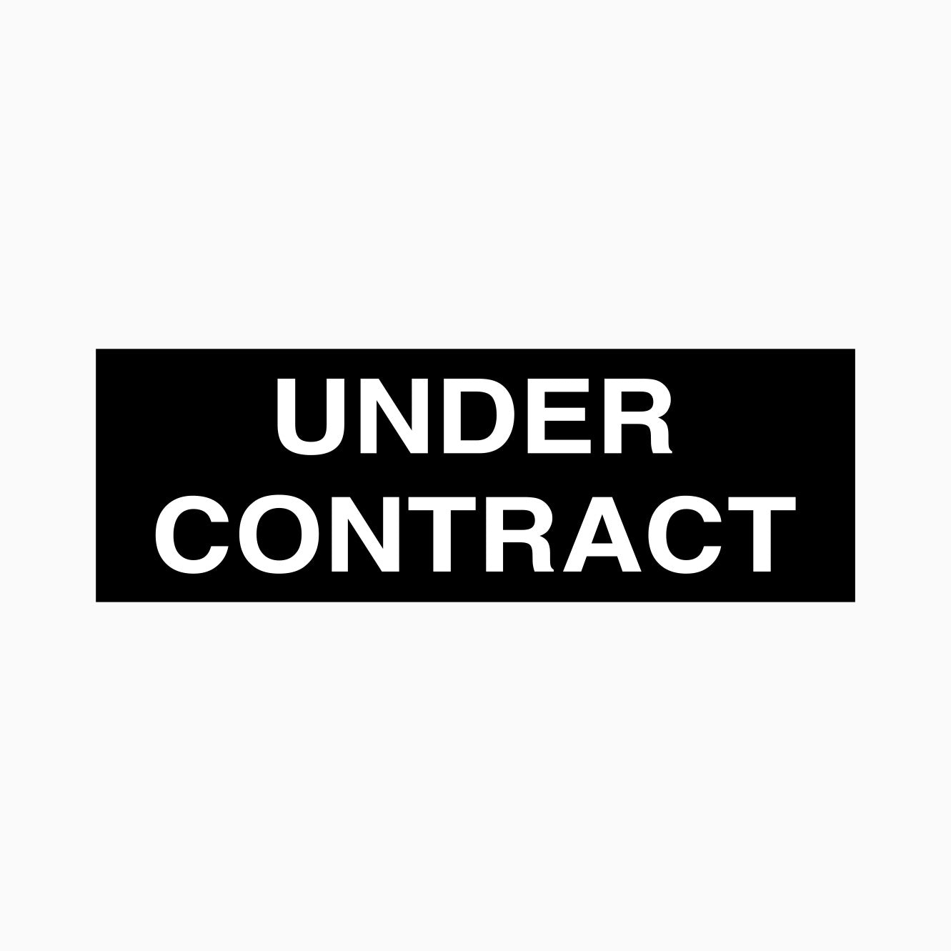 UNDER CONTRACT STICKERS (Pack of 10)