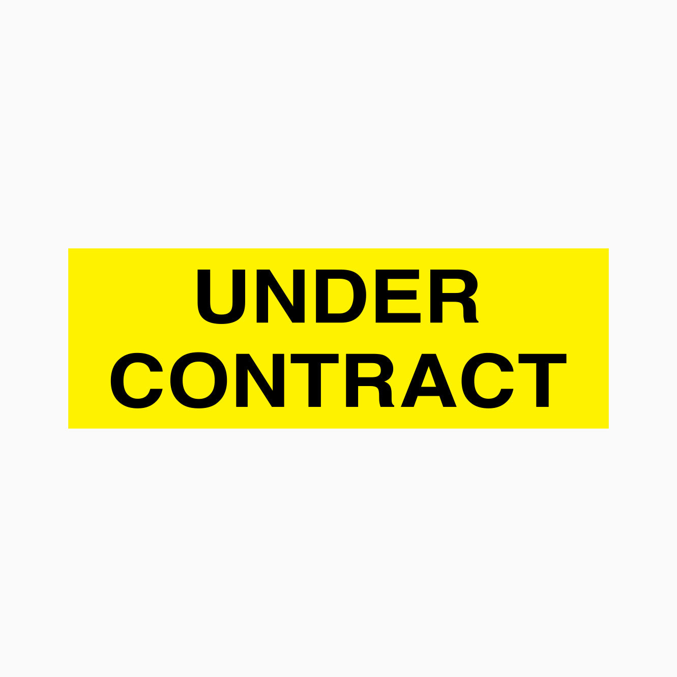 UNDER CONTRACT STICKERS (Pack of 10)