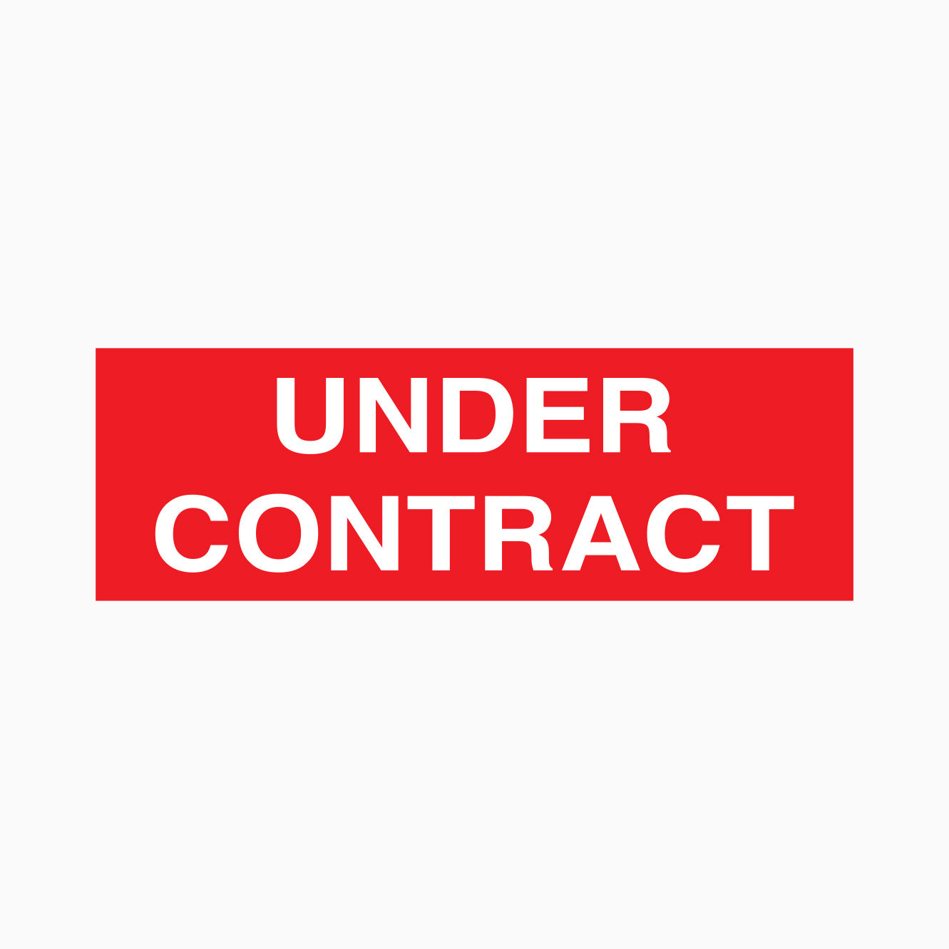 UNDER CONTRACT STICKERS (Pack of 10)