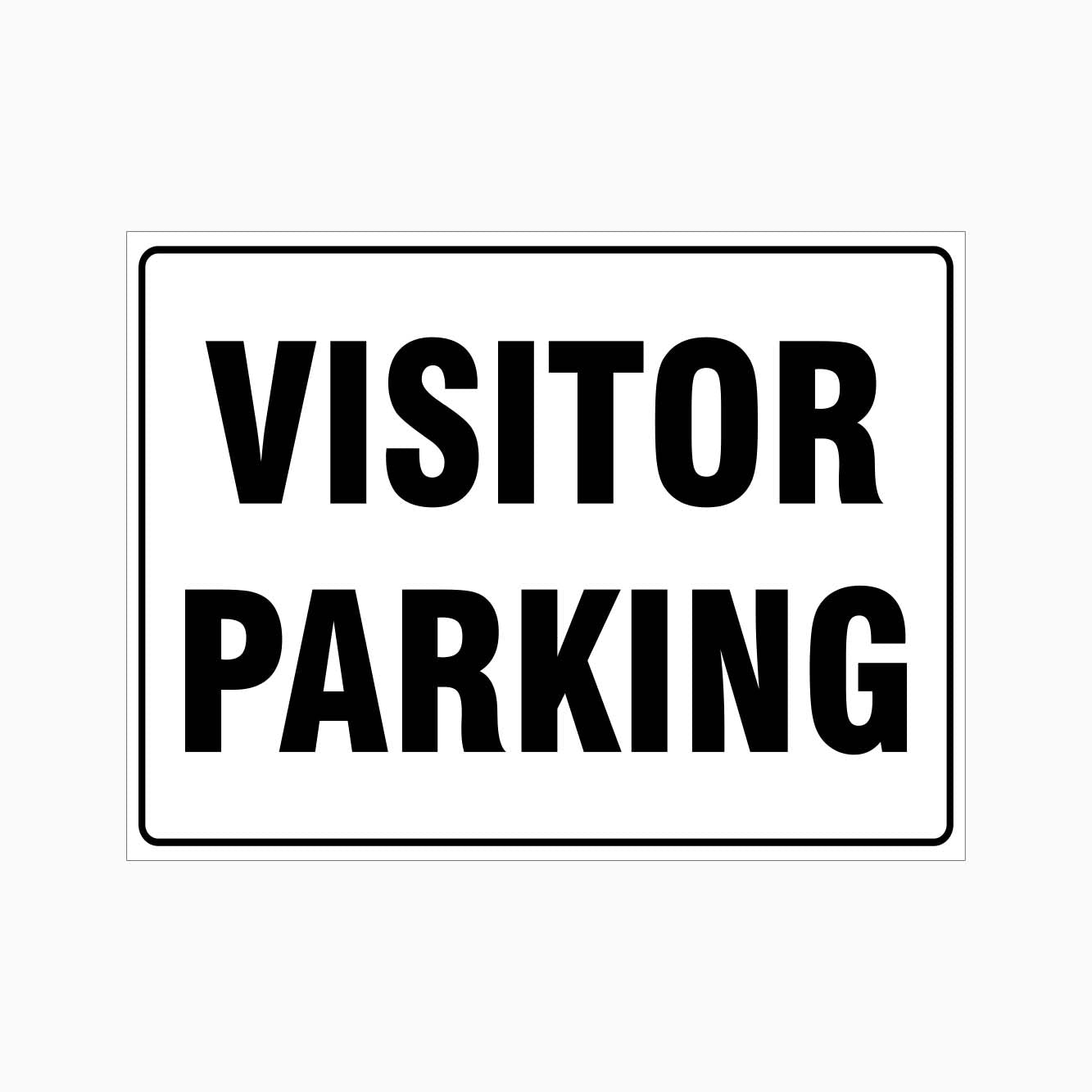 VISITOR PARKING SIGN LANDSCAPE