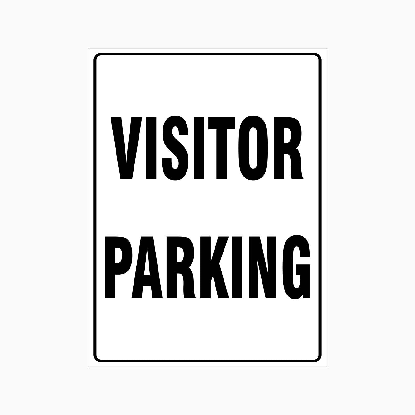 VISITOR PARKING SIGN VERTICAL