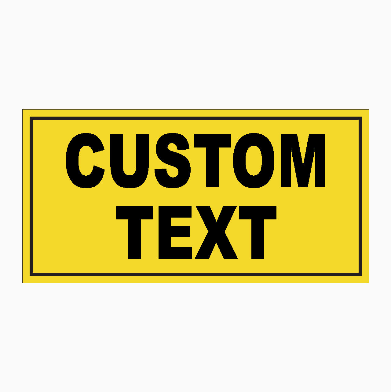 VEHICLE ID CALL NUMBERS SIGN With Custom Text