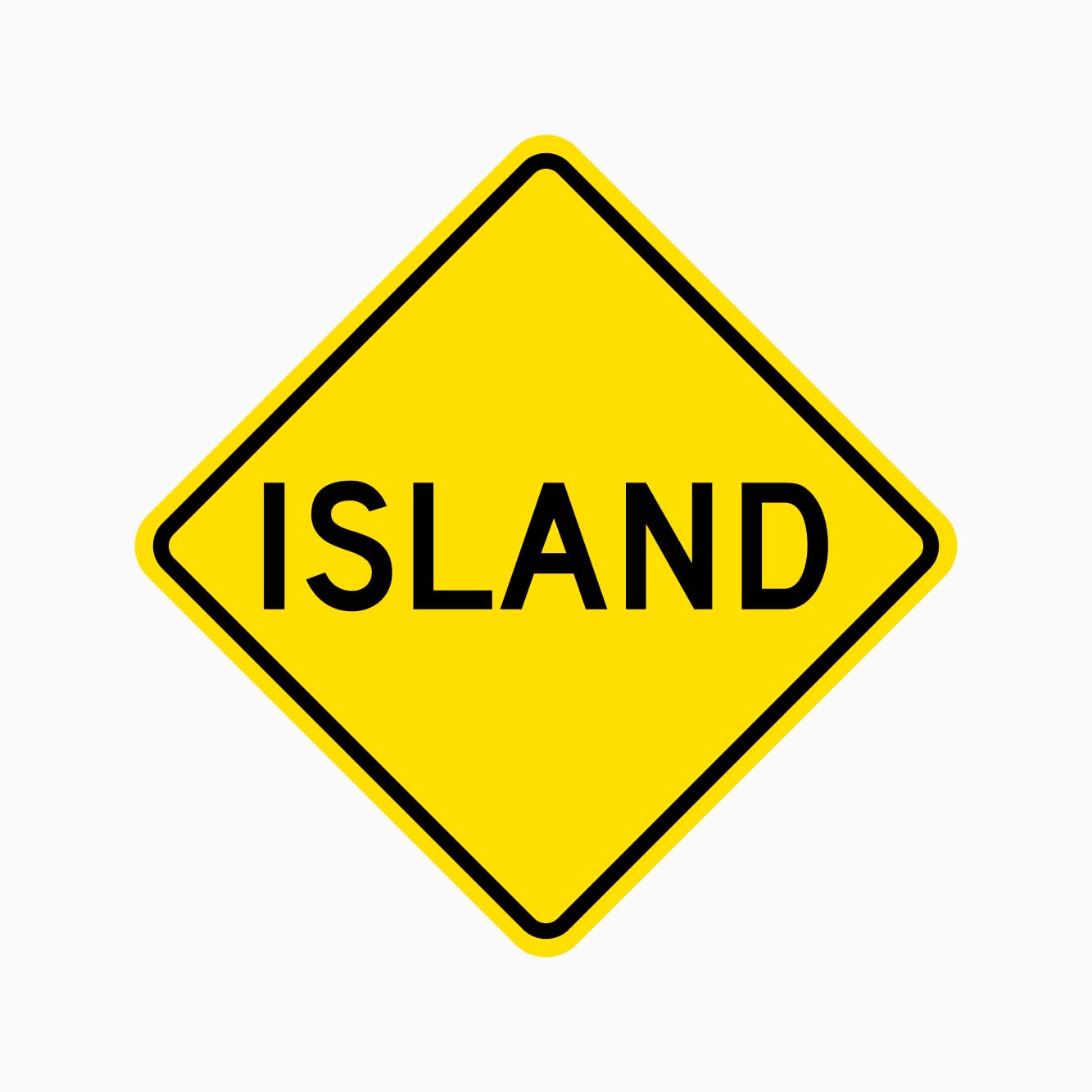 ISLAND SIGN W4-5 - GET SIGNS Supply Road and Safety Signs in Australia