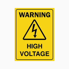 WARNING HIGH VOLTAGE SIGN