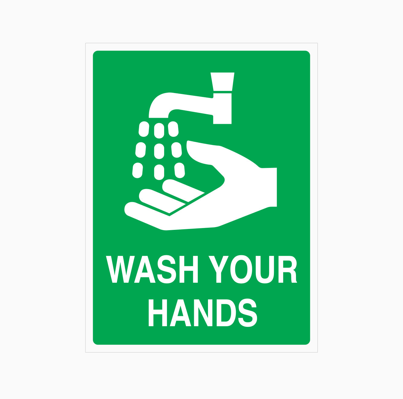 WASH YOUR HANDS SIGN – Get signs