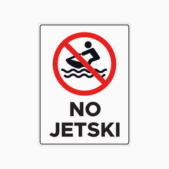 NO JETSKI SIGN