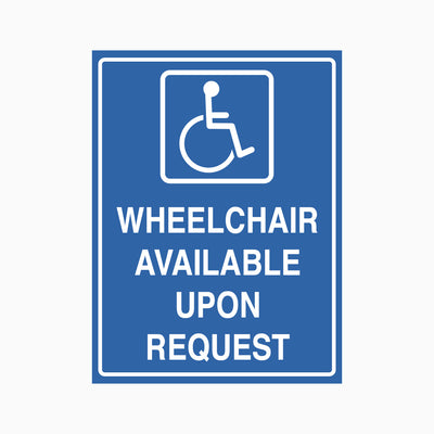 Portable Ramp Available. Sign Wheelchair Ramp Sign | High-Quality, Durable Accessibility Signs – Get ...
