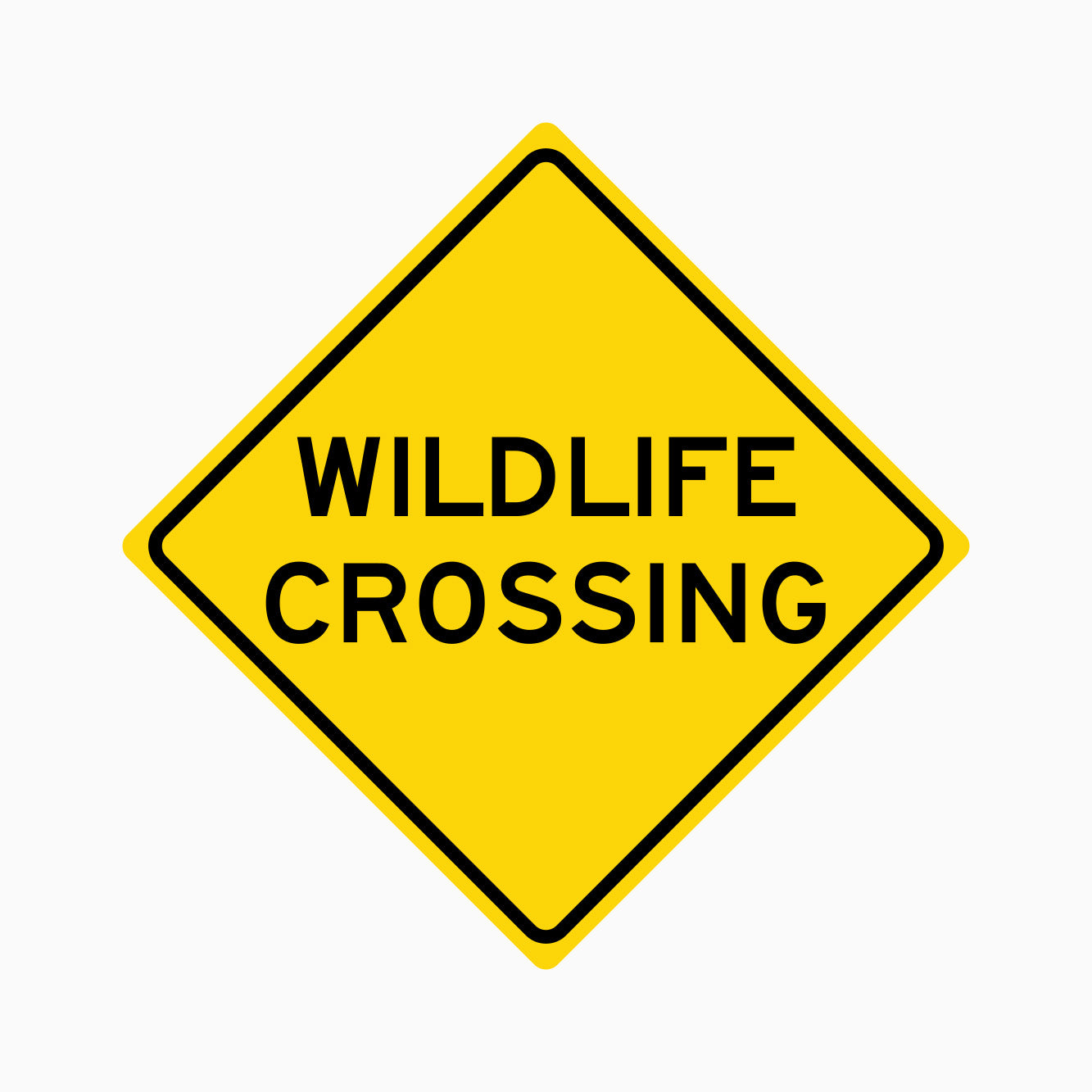 WILDLIFE CROSSING SIGN - GET SIGNS