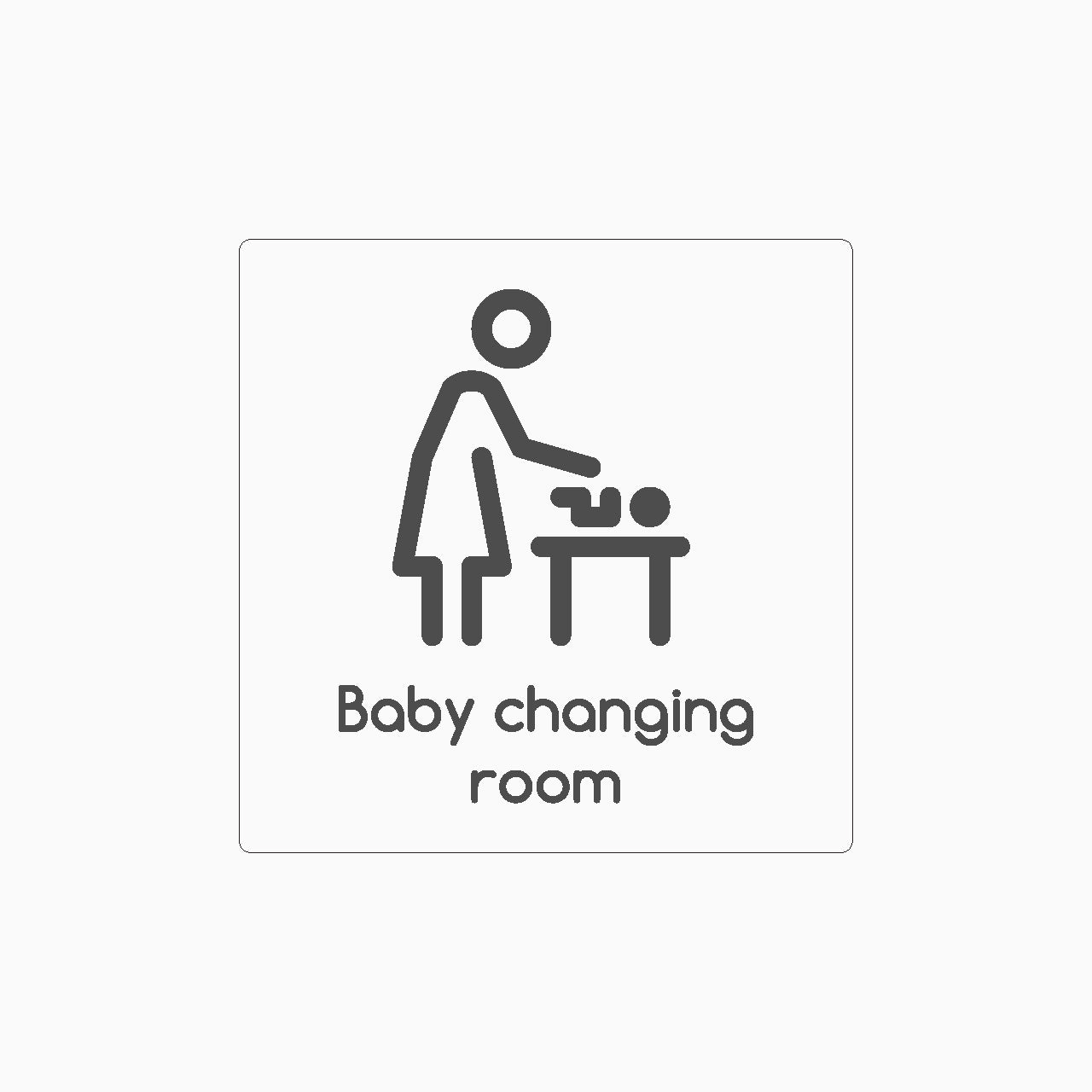 BABY CHANGING ROOM SIGN