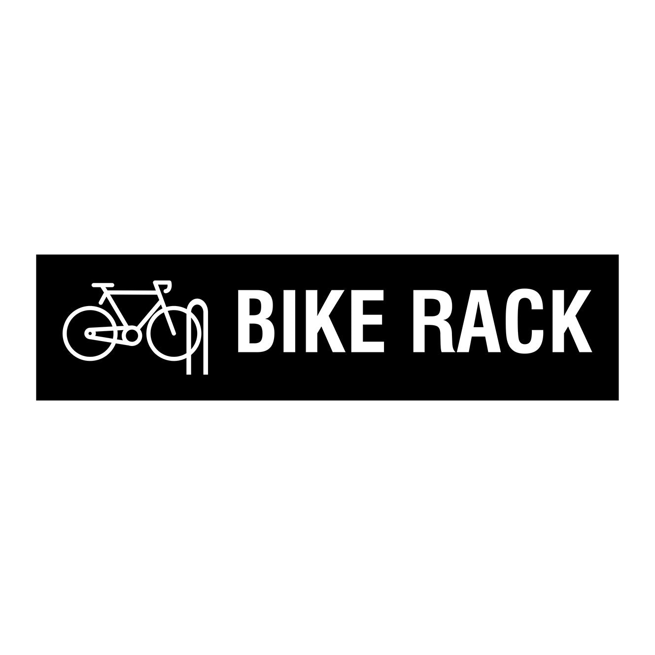Bike Rake Sign - statutory sign - blck