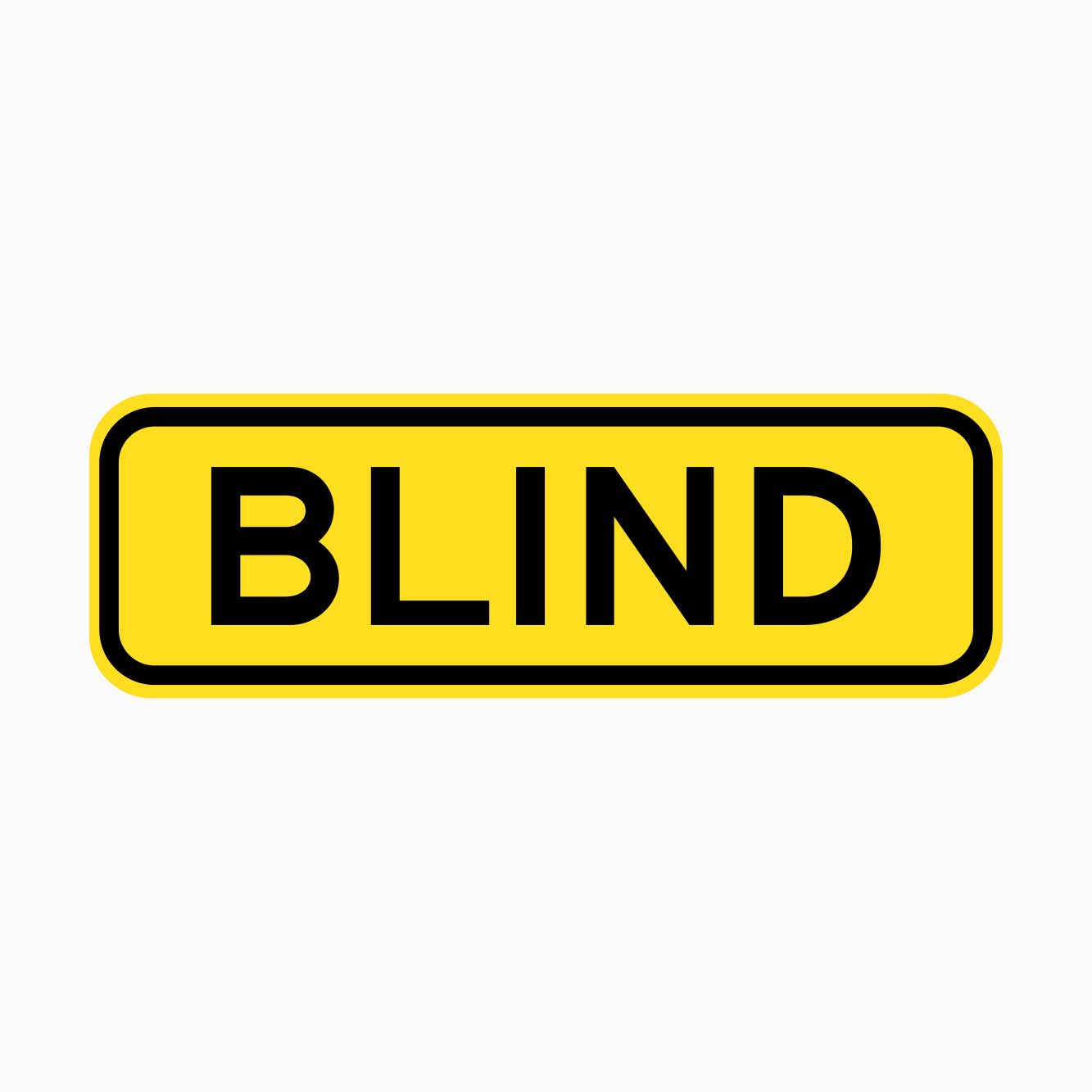 WARNING BLIND SIGN W8-19 - GET SIGNS