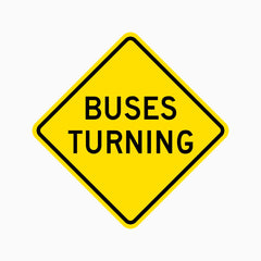 BUSES TURNING SIGN