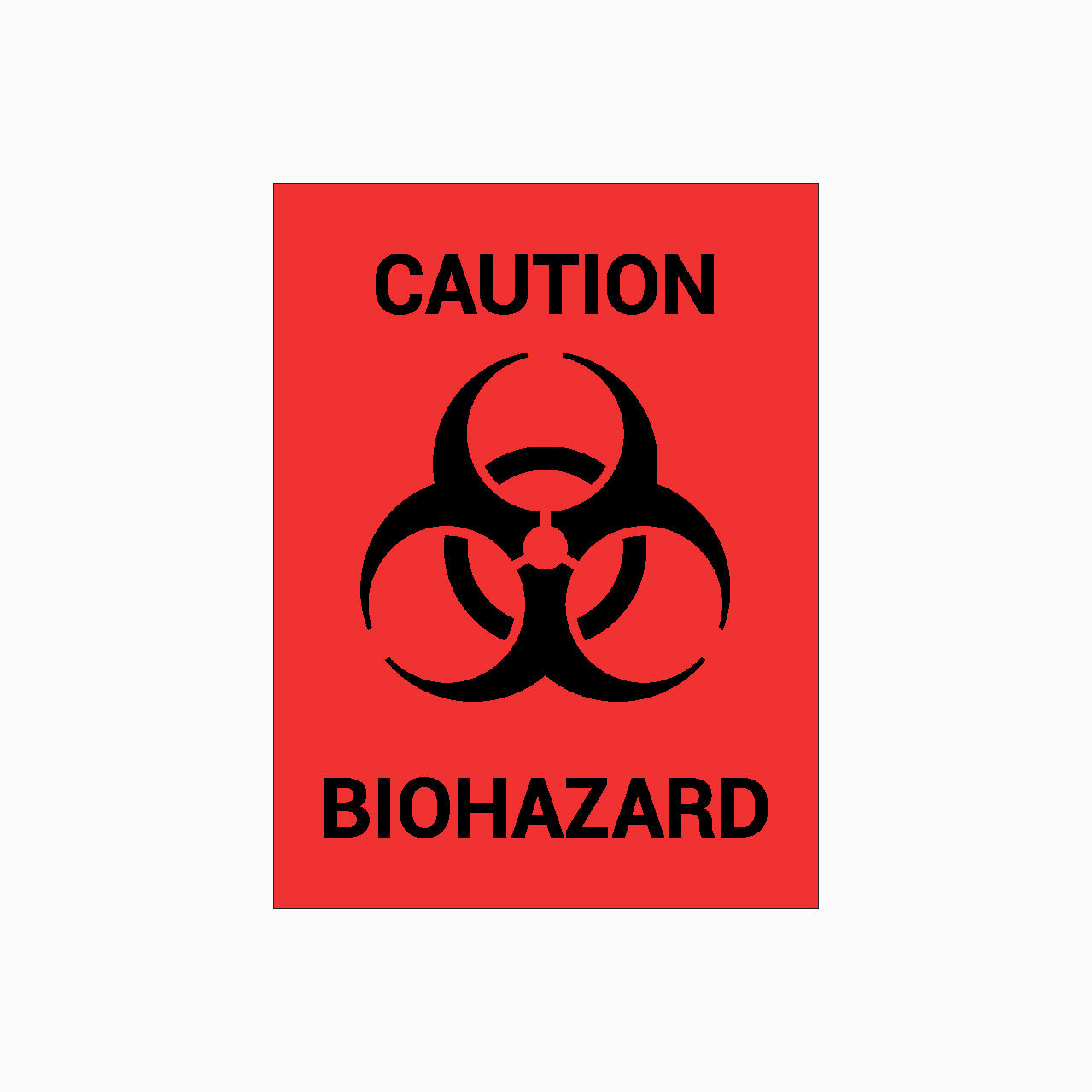 Caution sign - BIOHAZARD SIGN