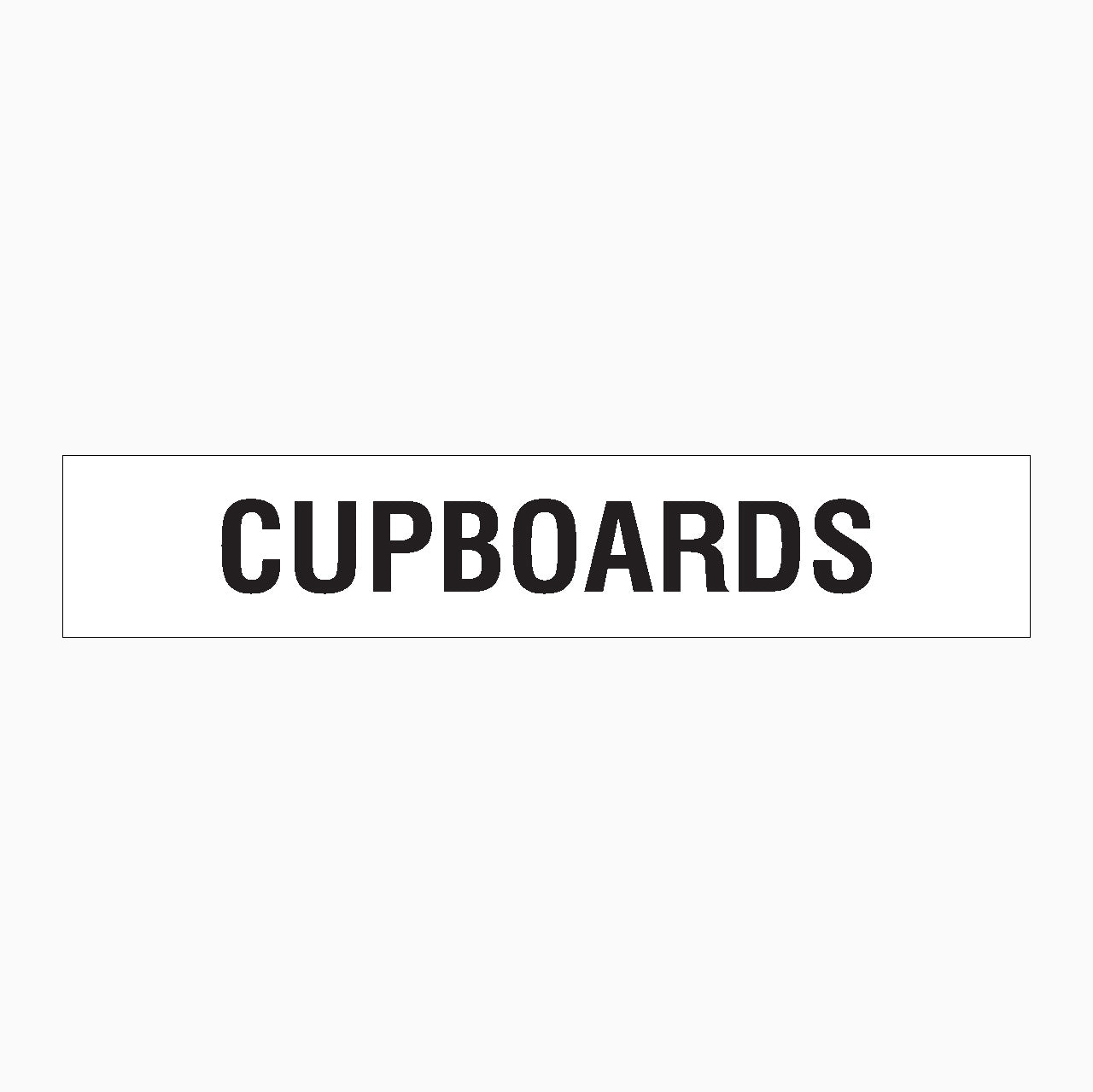 CUPBOARDS SIGN