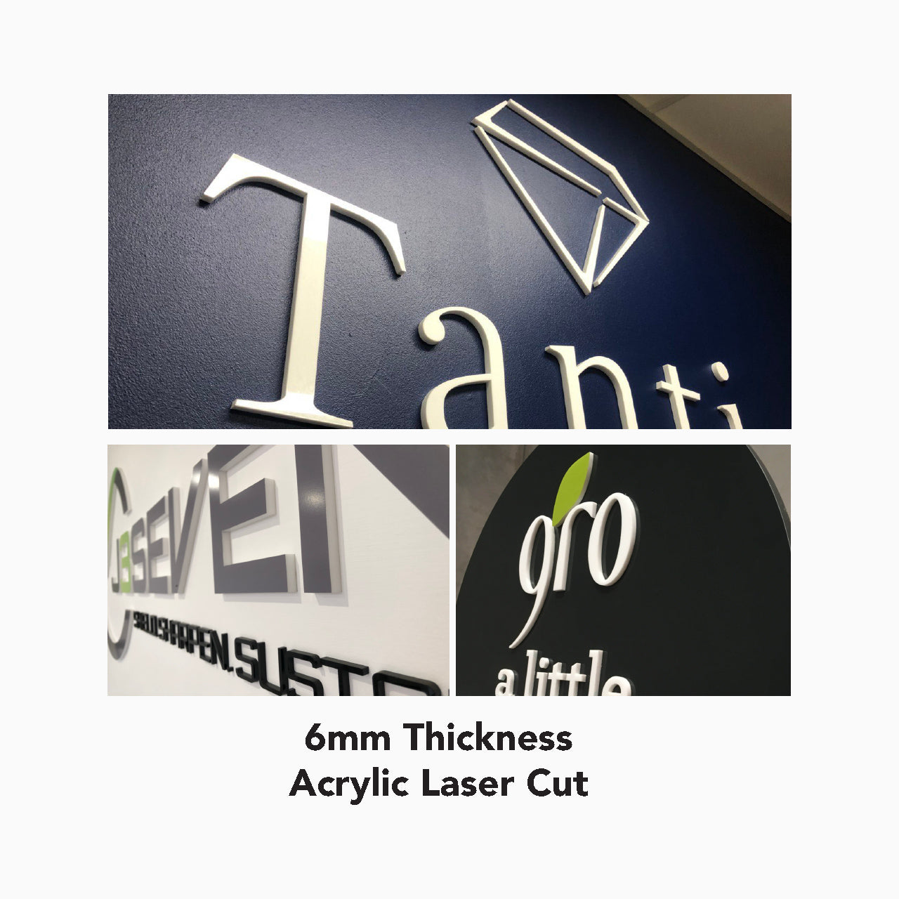 Custom 3D Laser Cut Logo