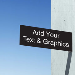 Custom Double-Sided Rectangle Blade Sign (Your Text and Graphics)