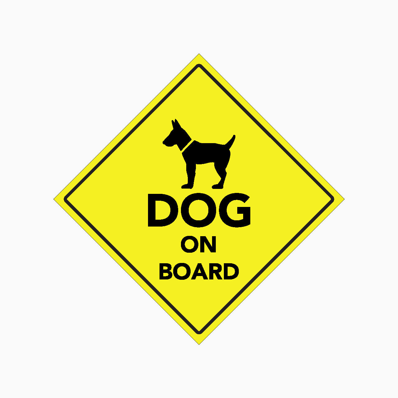 DOG ON BOARD SIGN