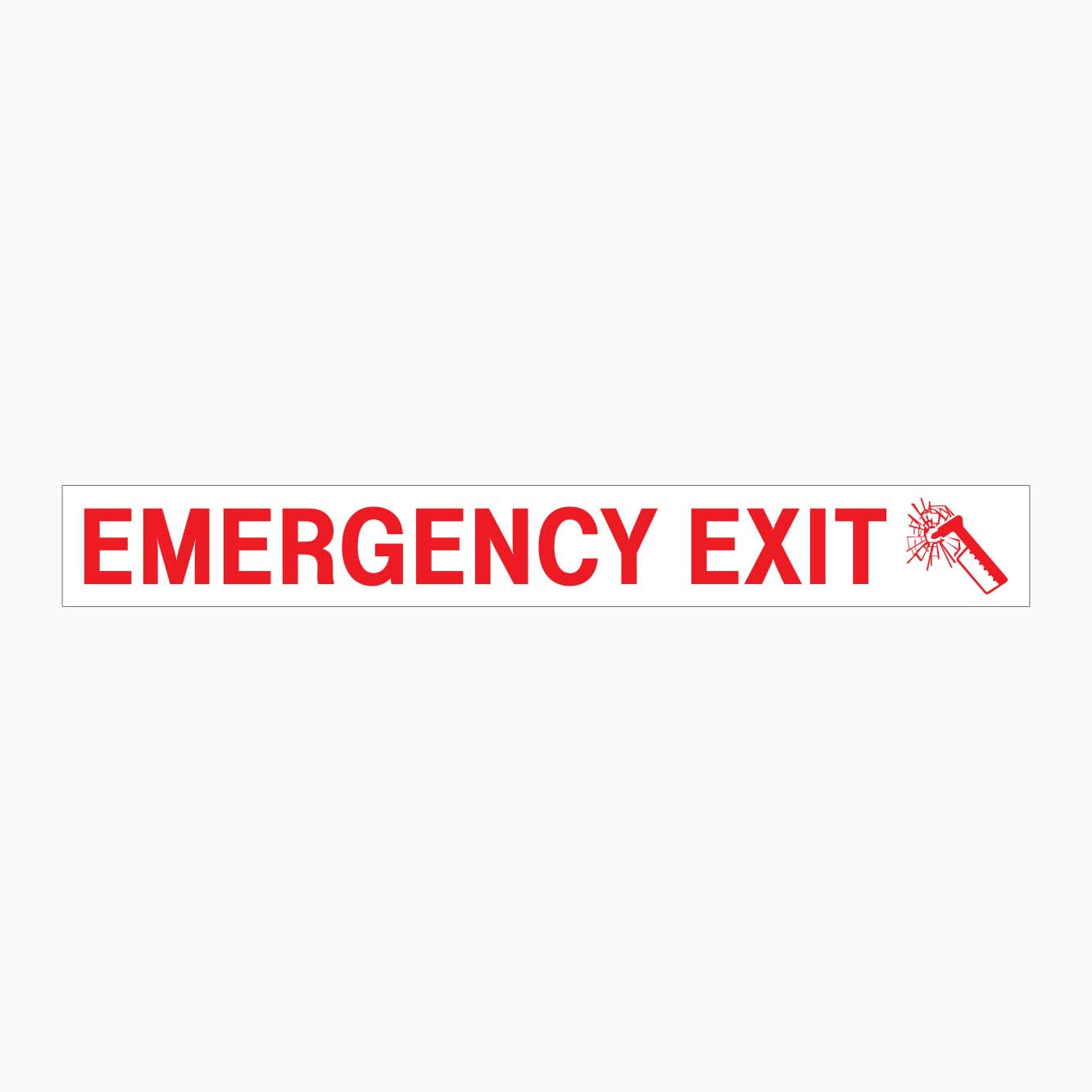 EMERGENCY EXIT STICKER FOR VEHICLES - GET SIGNS