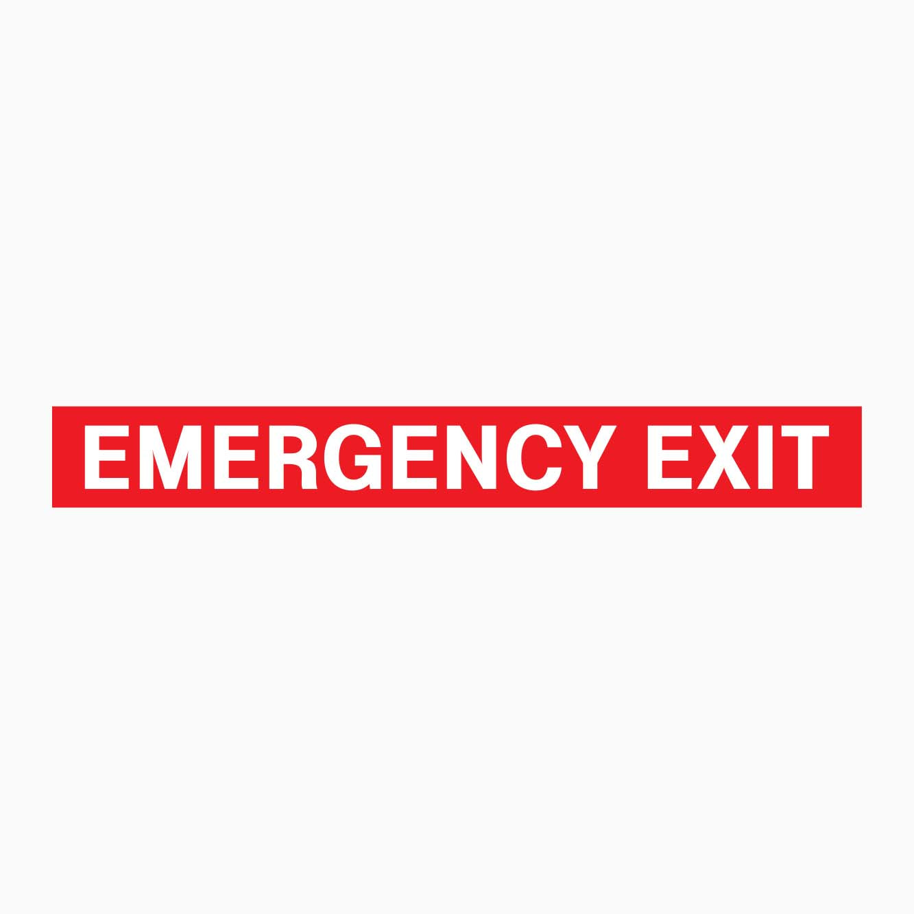 EMERGENCY EXIT for vehicle SIGN