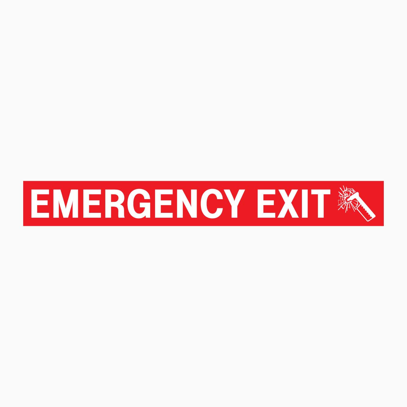 EMERGENCY EXIT STICKER FOR VEHICLES - Durable Safety Signage | GET ...