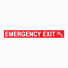 EMERGENCY EXIT STICKER FOR VEHICLES