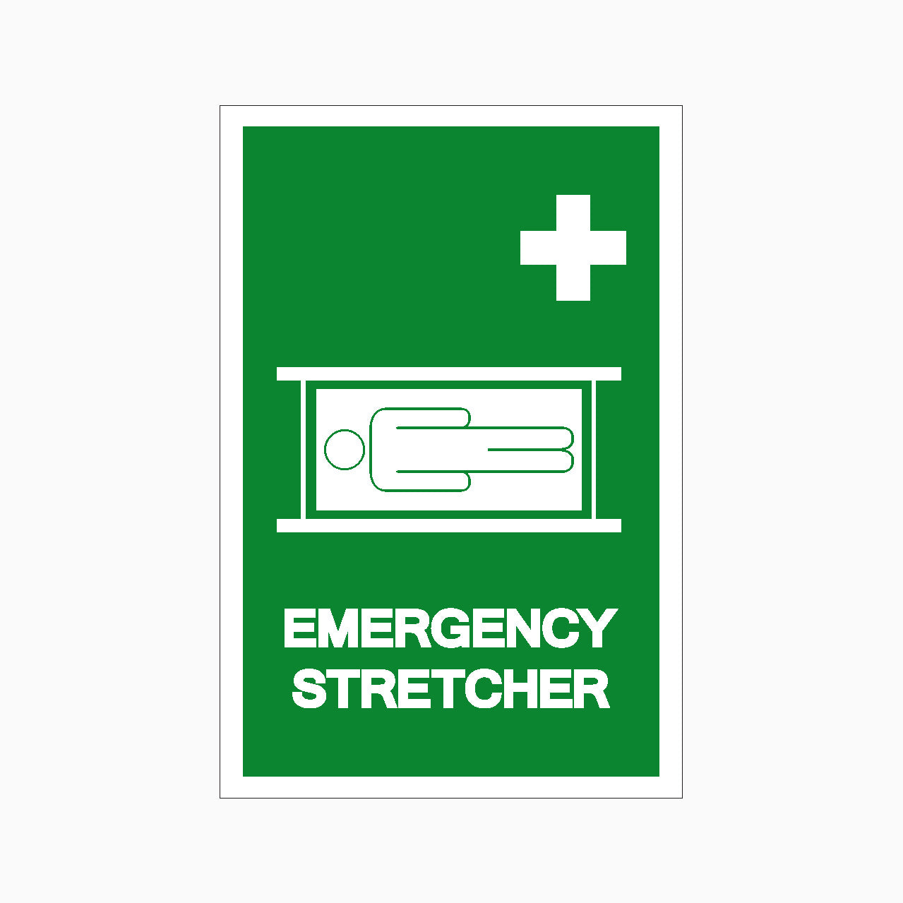 EMERGENCY STRETCHER SIGN