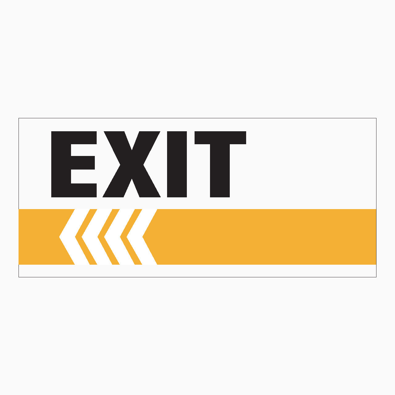 EXIT  SIGN - left arrow