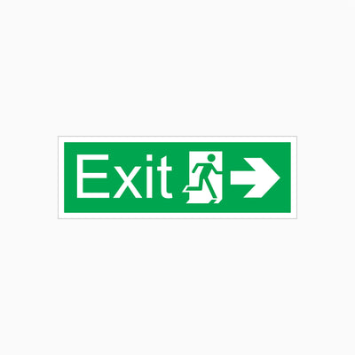 EXIT SIGN - Right Arrow