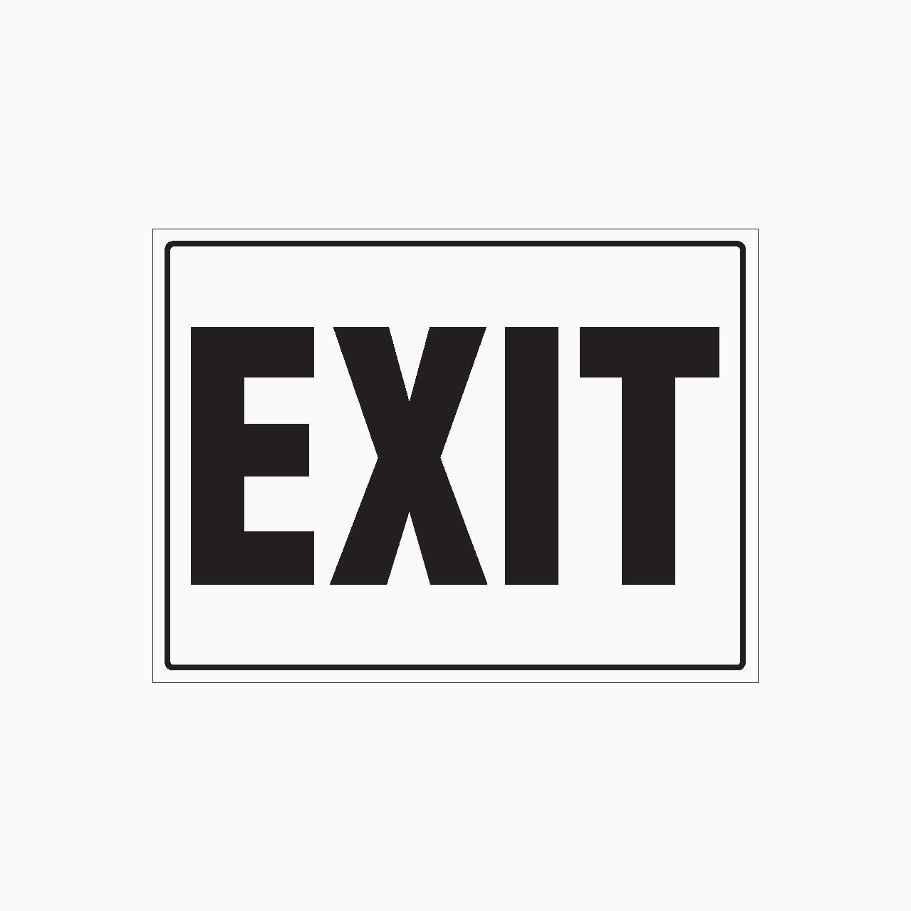 Exit Sign Template