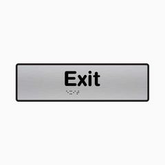 Exit Braille & Tactile Sign