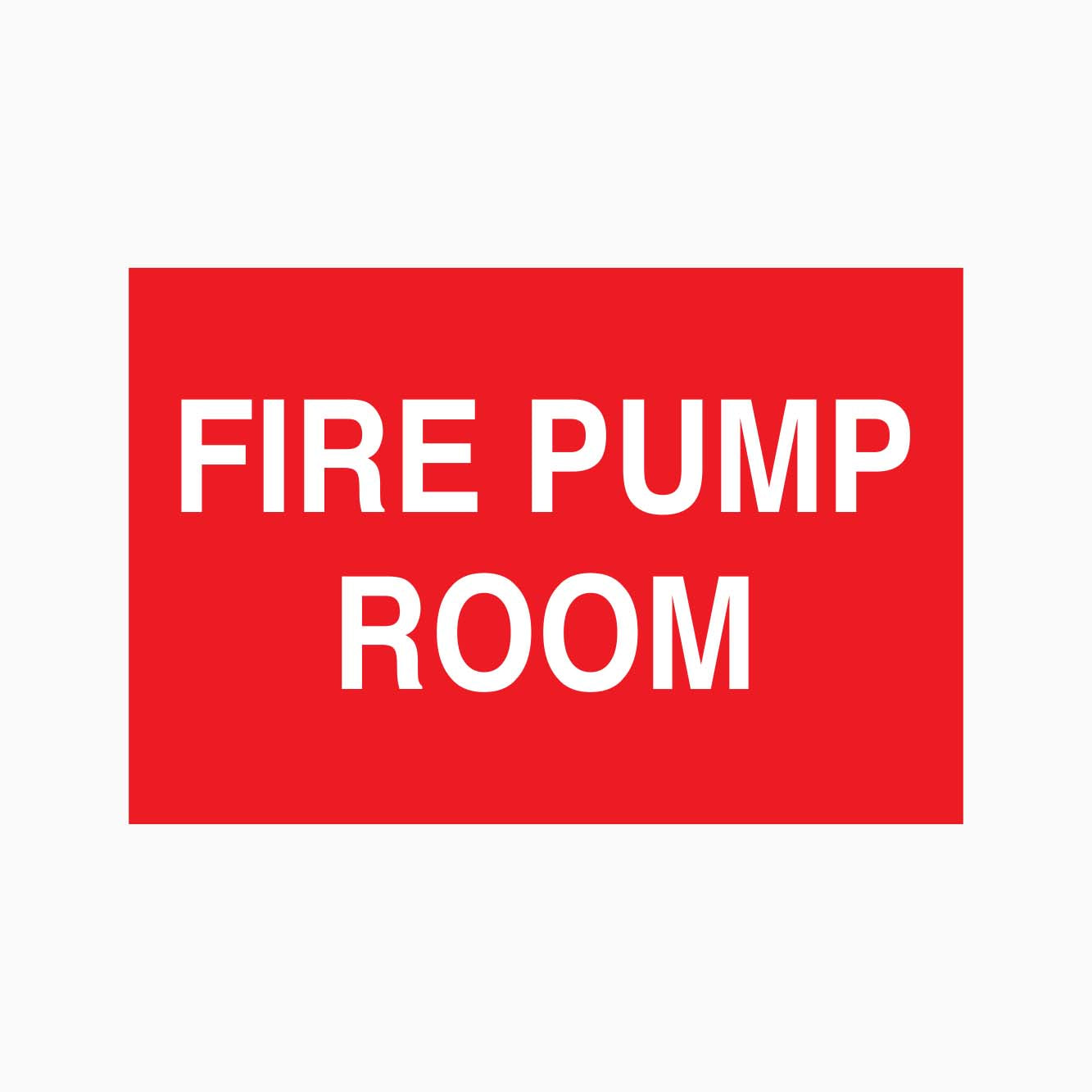 FIRE PUMP ROOM SIGN - GET SIGNS