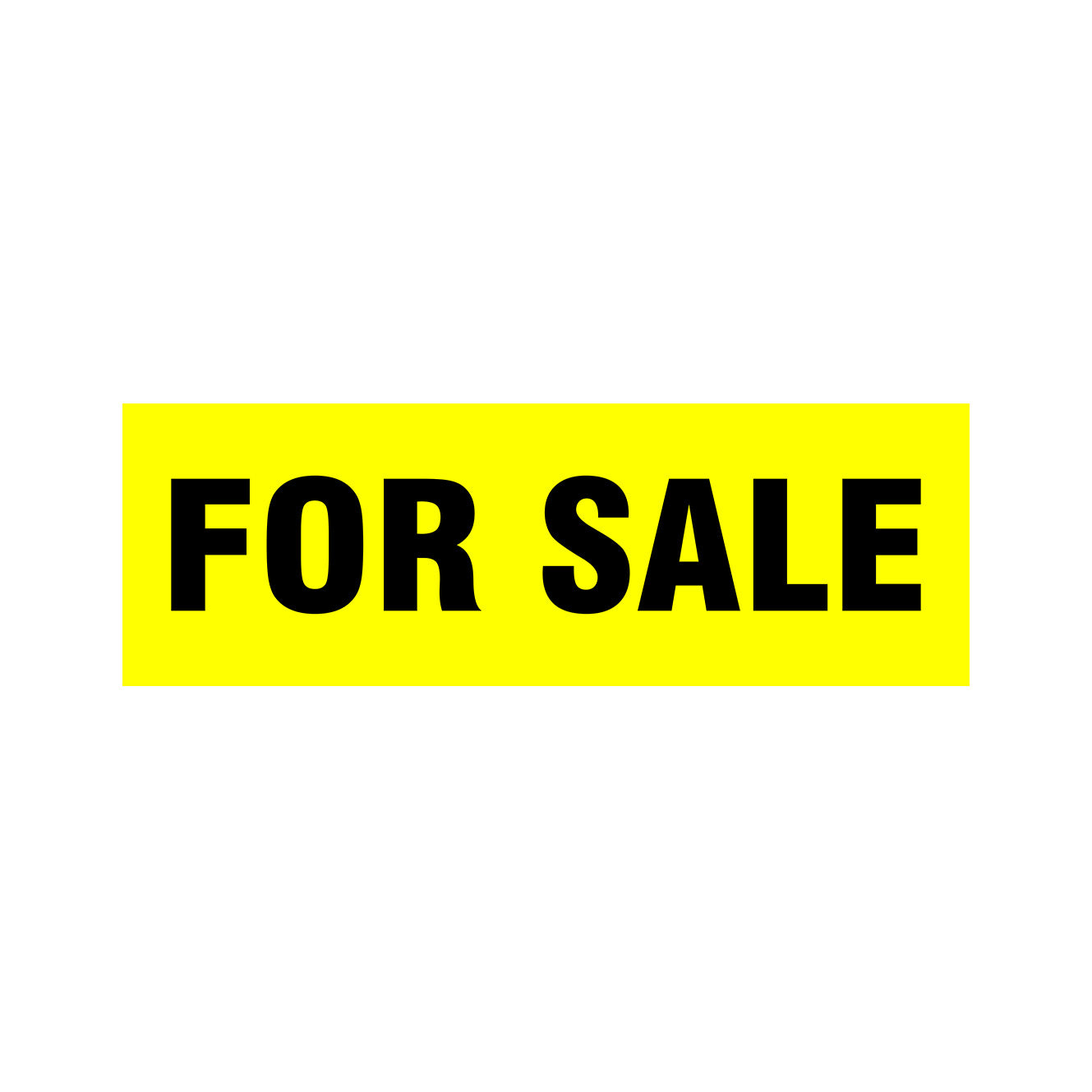 for sale sticker - yellow - shop online