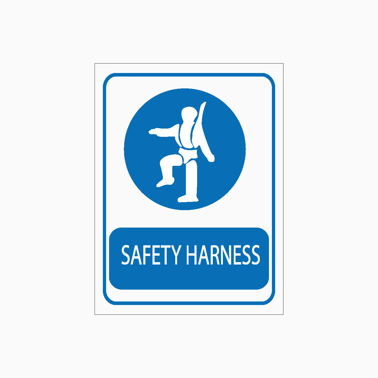 SAFETY HARNESS SIGN - PPE SIGN