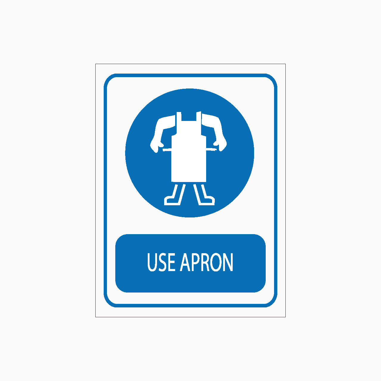 Aprons One Use USE APRON SIGN – Get signs