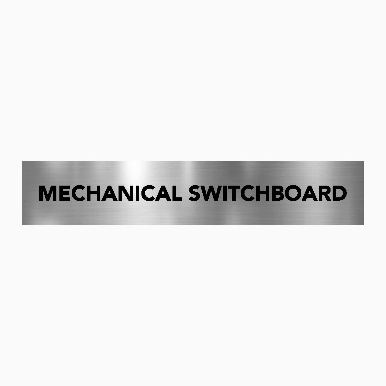 MECHANICAL SWITCHBOARD SIGN - STATUTORY SIGNS - GET SIGNS