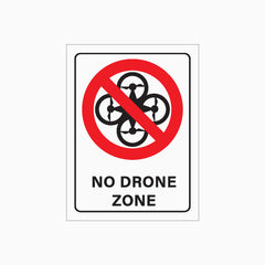 NO DRONES ZONE SIGN