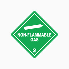 NON FLAMMABLE GAS (CLASS 2) SIGN