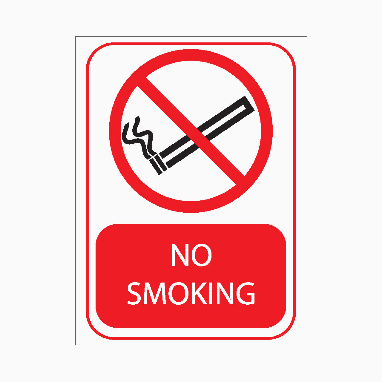 NO SMOKING SIGN - GET SIGNS