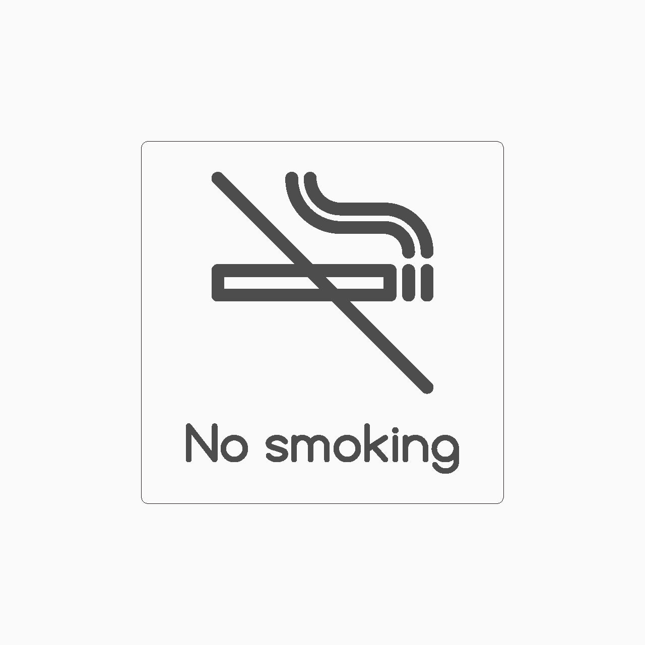 NO SMOKING SIGN