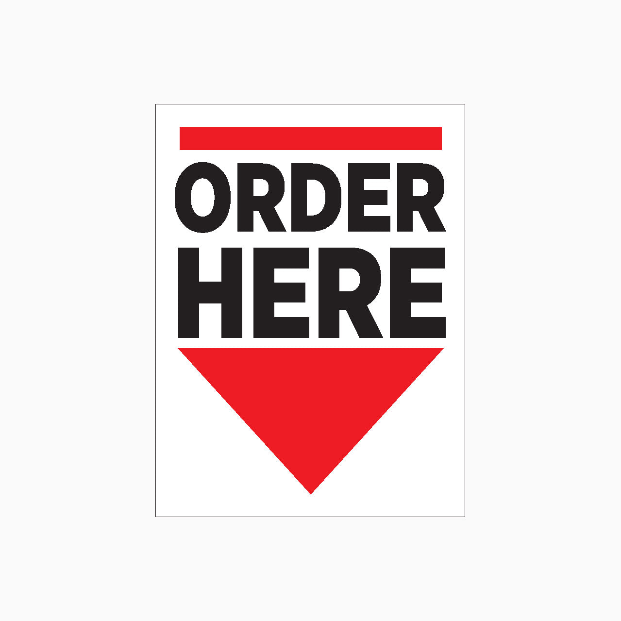 ORDER HERE SIGN – Get signs