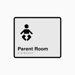 Parent Room Braille & Tactile Sign